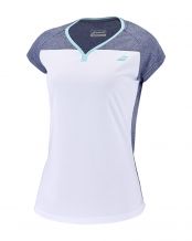 CAMISETA BABOLAT PLAY CS TOP BLANCO AZUL NIA JUNIOR