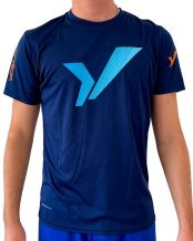 CAMISETA YPSILON PADEL  AZUL MARINO NARANJA