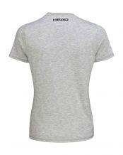 CAMISETA HEAD CLUB LARA GRIS MUJER