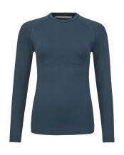 HEAD FLEX SEAMLESS T-SHIRT A MANICHE LUNGHE BLU NAVY DONNA