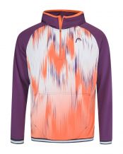 SUDADERA HEAD TOPSPIN HOODIE MORADO NARANJA