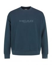 FELPA GIROCOLLO HEAD MOTION BLU NAVY SENZA CAPPUCCIO