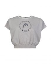 HEAD PADEL CROP T-SHIRT SENZA MANICHE DONNA GRIGIO