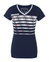 CAMISETA TECNIFIBRE T-SHIRT AZUL BLANCO MUJER