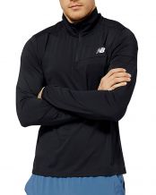 SUDADERA NEW BALANCE ACCELERATE HALF ZIP NEGRO