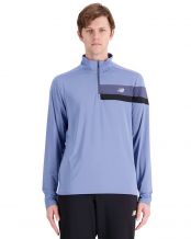 SUDADERA NEW BALANCE  ACCELERATE HALF ZIP AZUL