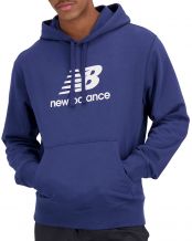 SUDADERA NEW BALANCE ESSENTIALS STACKED LOGO NAVY