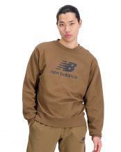 SUDADERA NEW BALANCE ESSENTIALS STACKED LOGO CAF