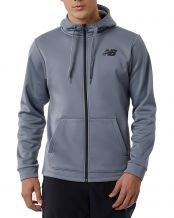 CHAQUETA NEW BALANCE TENACITY FF ZIP GRIS