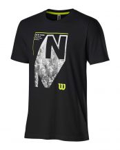 CAMISETA WILSON NYC AERIAL TECH NEGRO