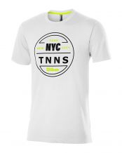 CAMISETA WILSON NYC TENNIS TECH BLANCO AMARILLO