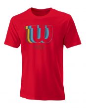 CAMISETA WILSON PADEL BLUR  TECH ROJO  MUJER