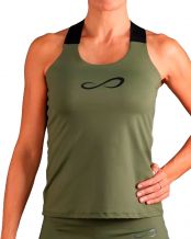 CAMISETA ENDLESS ICONIC II VERDE MILITAR MUJER