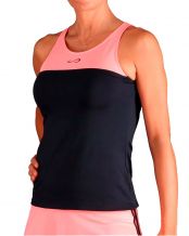 CAMISETA ENDLESS LUX RIBBON NEGRO CORAL MUJER