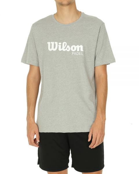 TEXTILE Wilson T-shirt Gris Chiné Graphique Wilson