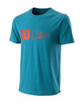 CAMISETA WILSON BELA HYPE TECH AZUL CORAL