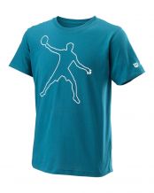 CAMISETA WILSON BELA TECH II B AZUL CORAL