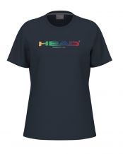 T-SHIRT HEAD RAINBOW DONNA NAVY