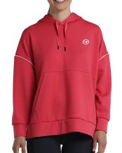 SUDADERA BULLPADEL ELUIS ROJO MUJER