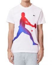 LACOSTE DJOKOVIC FAN COLLECTION T-SHIRT BIANCA