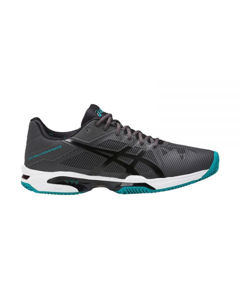 ASICS GEL SOLUTION SPEED 3 CLAY GRIS NEGRO E601N 9590