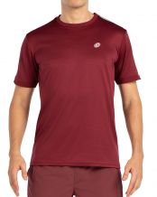 T-SHIRT A MANICHE CORTE BULLPADEL ALDER BORDEAUX