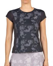 CAMISETA BULLPADEL EDUJE MUJER NEGRO
