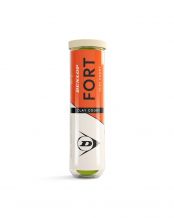 BOTE DE 4 BOLAS DUNLOP FORT CLAY COURT