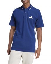 POLO ADIDAS ESSENTIALS PIQU 3 BANDES BLEU