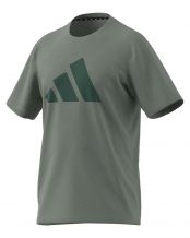 MAGLIETTA ADIDAS TRAIN ESSENTIALS FEELREADY LOGO VERDE