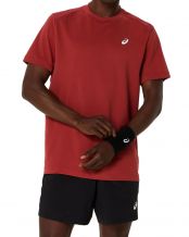 ASICS COURT - MAGLIETTA A MANICHE CORTE ROSSO