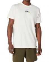 T-SHIRT ASICS GAME SEASONAL GRAPHIC BLANC