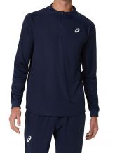 ASICS MATCH 1/2 ZIP T-SHIRT BLU NAVY