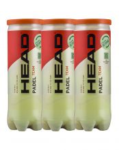 TRIPACK DE BOTES DE 3 BOLAS HEAD PADEL TEAM 575603
