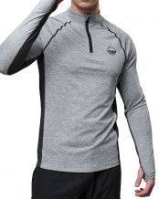 JHAYBER ALPINE OUTDOOR T-SHIRT CON ZIP GRIGIO