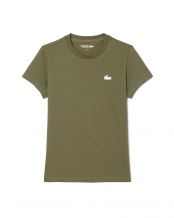 T-SHIRT LACOSTE CORE PERFORMANCE TF9246 KAKI FEMME