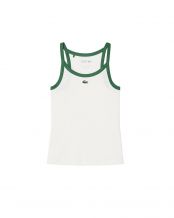 LACOSTE CORE PERFORMANCE T-SHIRT SENZA MANICHE BIANCO DONNA