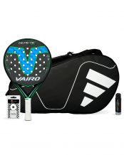 PACK VAIRO GENETIC POWER PALETERO ADIDAS CARBON CONTROL BLACK WHITE