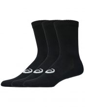 PACK 3 CALCETINES ALTOS ASICS NEGRO