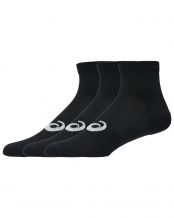CALCETINES ASICS 3 PACK QUARTER SOCK NEGRO 3033C299