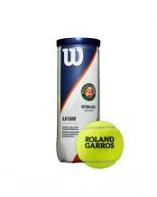 BOTE DE 3 BOLAS DE TENIS WILSON ROLAND GARROS CLAY COURT WRT125000