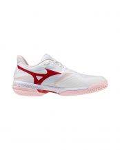 MIZUNO WAVE EXCEED COURT ALL COURT BLANC/ROSE FEMME 61GA2519