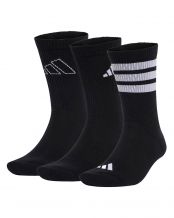 CONFEZIONE DA 3 CALZINI ADIDAS LOGO UNISEX NERO