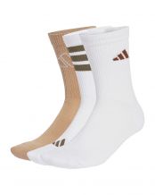 PACK DE 3 CALCETINES ADIDAS LOGO UNISEX BLANCO