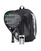 PACK BULLPADEL GAME POWER BLACK MOCHILA AVANT