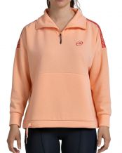 SUDADERA BULLPADEL ALASIA NARANJA PASTEL MUJER
