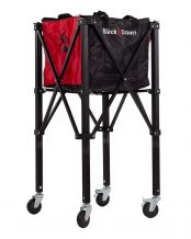 CESTO DE PELOTAS BLACK CROWN ROJO/NEGRO