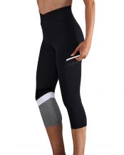 MALLAS ENDLESS LINE POCKET HW 7/8 MUJER GREY MELANGE/BLACK (GMBK)