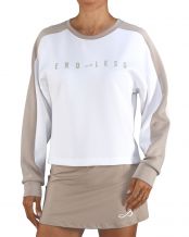 SUDADERA ENDLESS HALO MUJER WHITE/GREY
