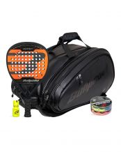 PACK BULLPADEL HACK 03 24 BORSONE AVANT LEATHER 2 TAMBOR DRY GRIP